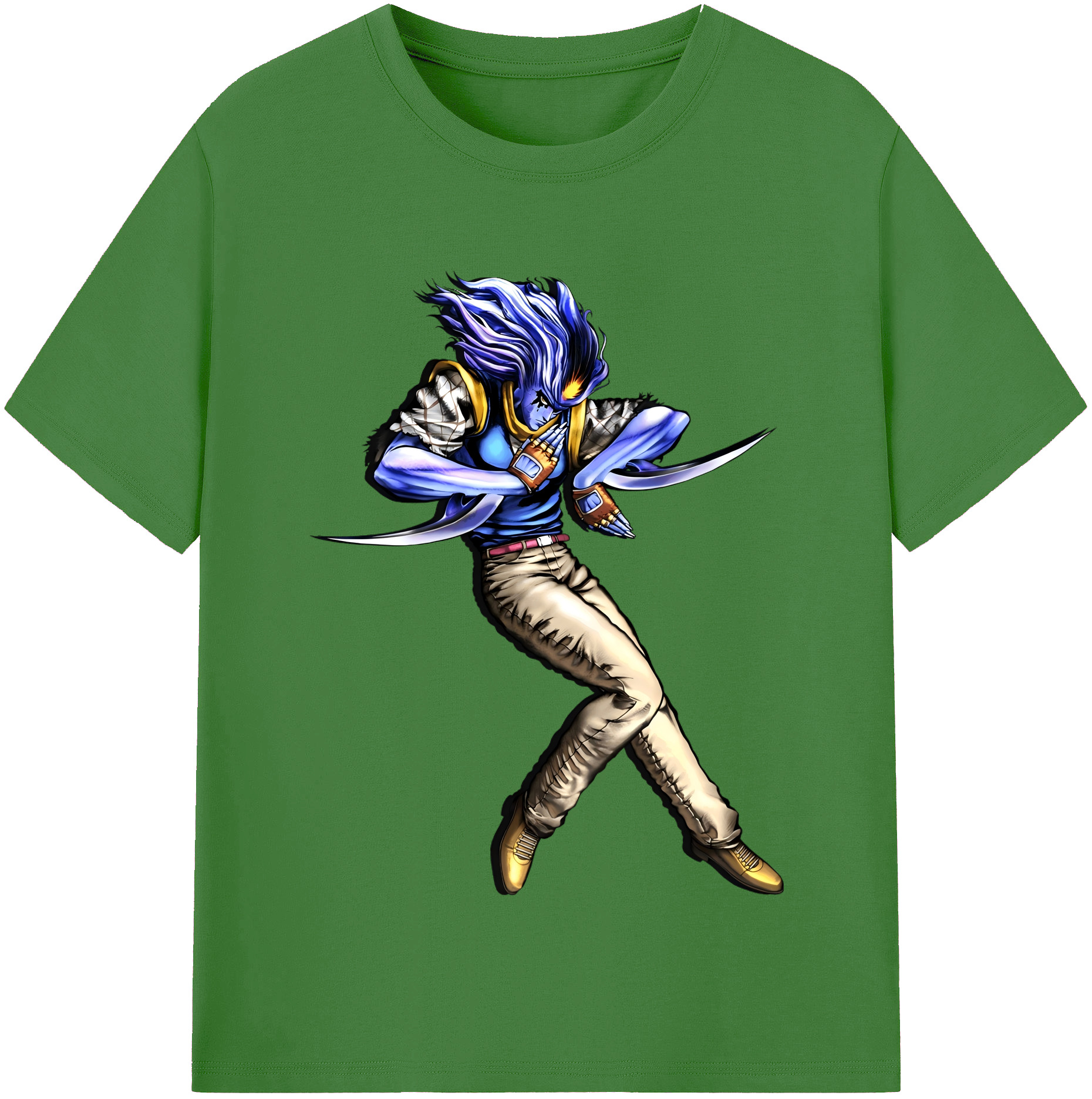 （画像用） ジョジョの奇妙な冒険 JoJo's Bizarre Adventure レディースカジュアルプリントTシャツ（綿100％）